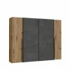 Kleerkast Narago 270cm - decor - artisanale eik & beton