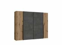 Kleerkast Narago 270cm - decor - artisanale eik & beton