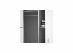 Kleerkast Narago 200cm - decor - wit