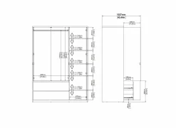 Kleerkast Next 149x58xH202cm - decor - wit & jackson hickory
