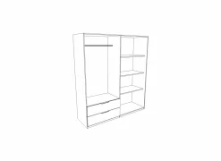 Kleerkast Orleans 181cm - decor - eik