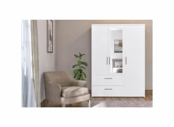 Kleerkast Orleans 145cm - decor - wit