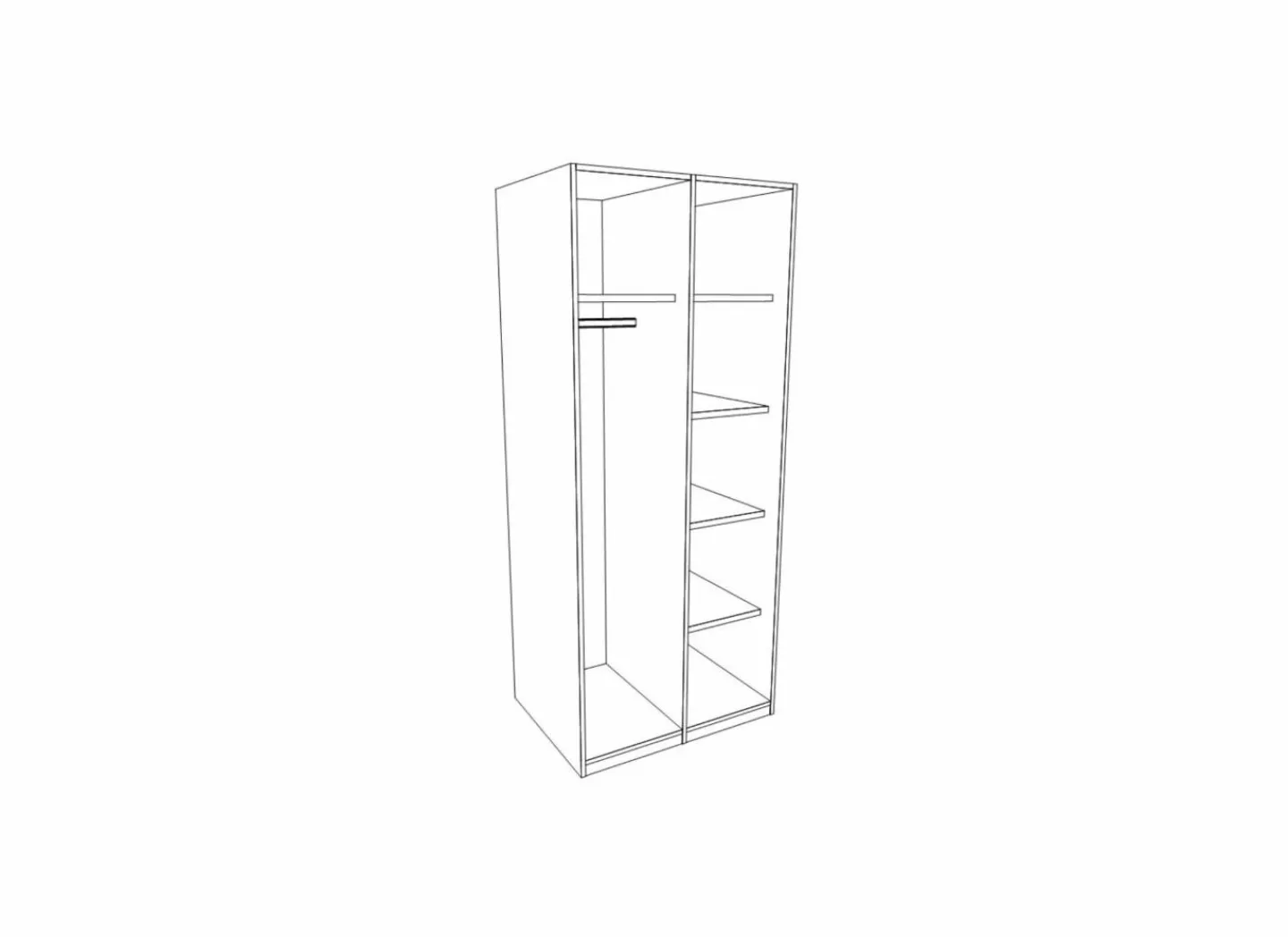 Kleerkast Paris 97cm