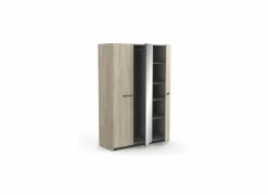 Kleerkast Watson 134cm - decor - kronberg eik & waterford eik