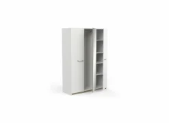 Kleerkast Watson 134cm - decor - kronberg eik & wit