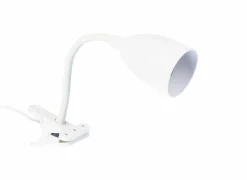 Klemlamp Sily H43cm - kunststof - wit