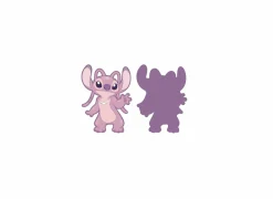 Knuffel Stitch 35cm - polyester - roze