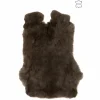 Konijnenvacht 34x45cm - donkerbruin