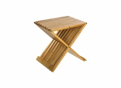 Kruk plooibaar 40x32x45cm - bamboe - naturel