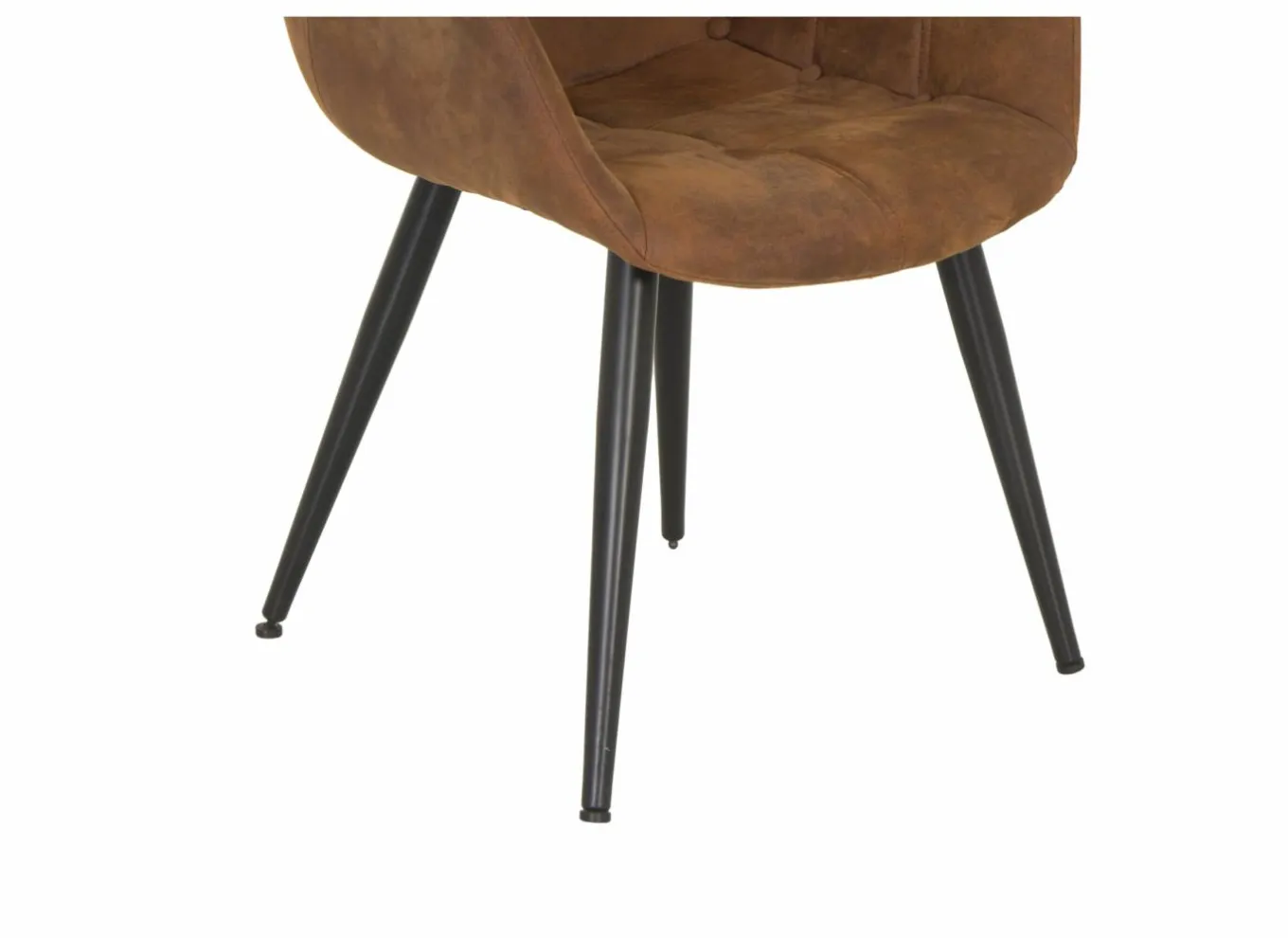 Kuipstoel Cosy 57x60x80cm - microvezel - cognac