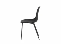 Kuipstoel Goy 46x52,5x82,5cm - polypropyleen - zwart