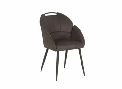 Kuipstoel ST2005  55x60x87,5cm - stof - antraciet