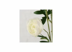 Kunstbloem Ranonkel H53cm - kunststof - wit