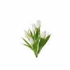 Kunstbloem Tulp H31cm - kunststof - wit