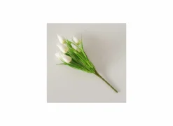 Kunstbloem Tulp H31cm - kunststof - wit