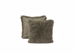 Kussen Hare 45x45cm - nepbont - grijs