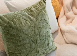 Tiseco Kussen Julot 45x45cm - stof - groen