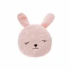 Kussen Konijn  27x27cm - stof - roze