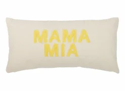 Cosy & Trendy Kussen Mama Mia 50x25cm - katoen - geel