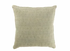 J line Kussen Motief 50x50cm - polyester - muntgroen