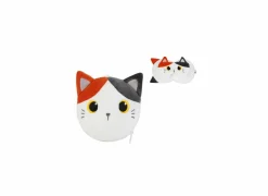 Kussen Orange Cat met slaapmasker - stof - wit