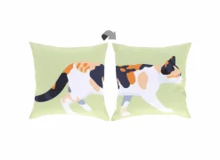 Kussen Outdoor Lapjeskat 49x49cm - stof - multicolor