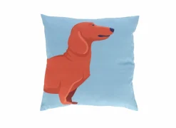 Kussen Outdoor Teckel 49x49cm - stof - multicolor