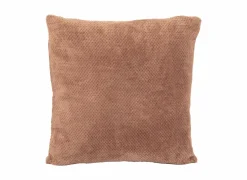 Tiseco Kussen Pippa 45x45cm - flanel - mokka