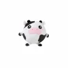 Kussen Squishy Cow Ø13cm - stof - zwart/wit