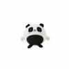 Kussen Squishy Pandastic Ø13cm - stof - zwart/wit