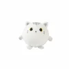 Kussen Squishy White Cat Ø13cm - stof - wit