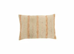 Kussen Strepen 40x60cm - katoen/linnen - beige/roest
