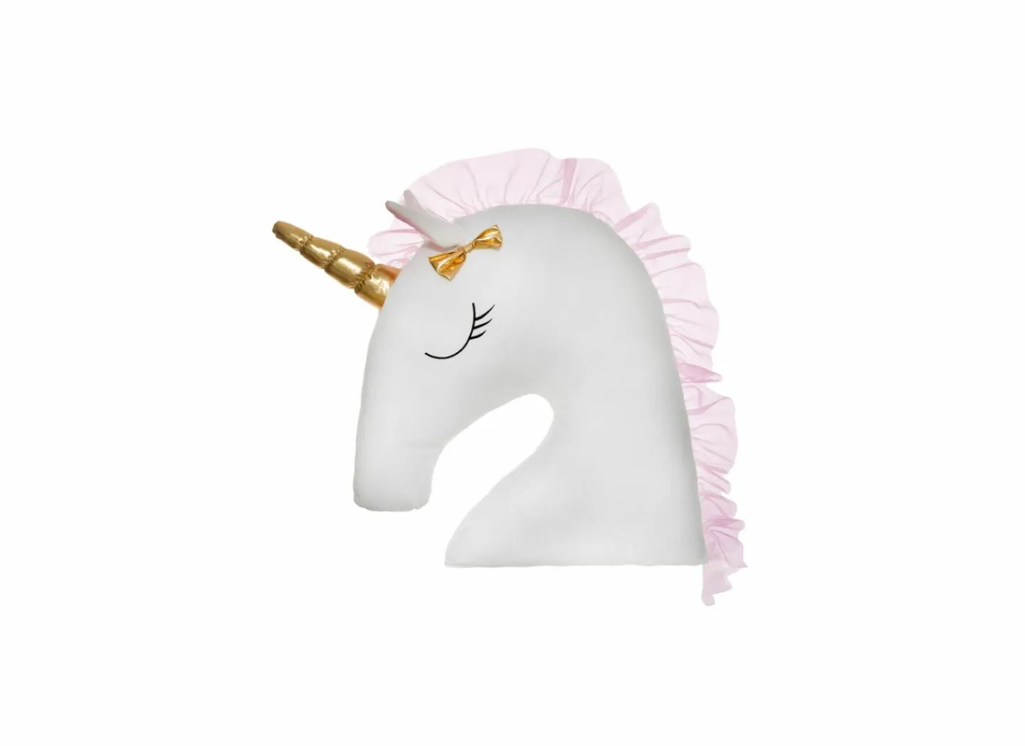 Kussen Unicorn XXL 60x14cm - stof - wit