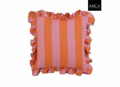 Edelman Kussen 45x45cm - katoen - roze & rood