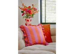 Edelman Kussen 45x45cm - katoen - roze & rood