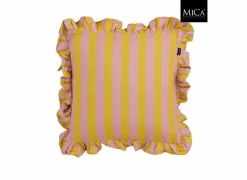 Edelman Kussen 45x45cm - katoen - roze & geel