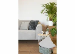 Kussen Zaya 45x45cm - stof - charcoal grey