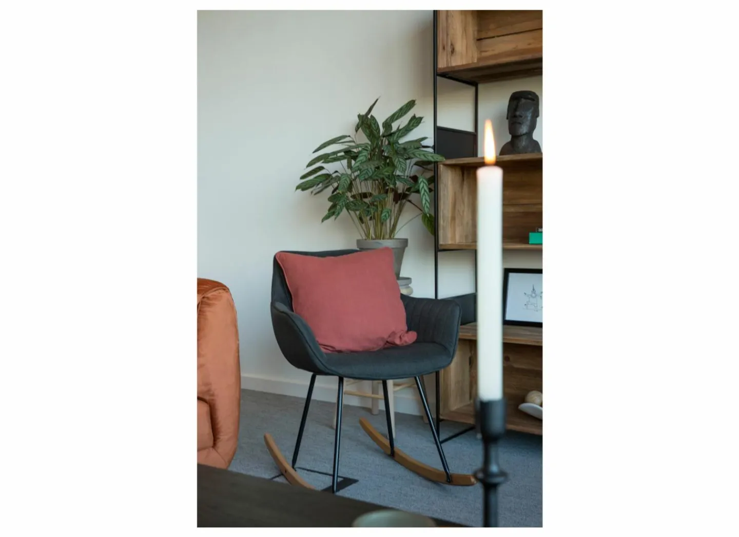 Kussenhoes Arte 60x60cm - katoen - chutney