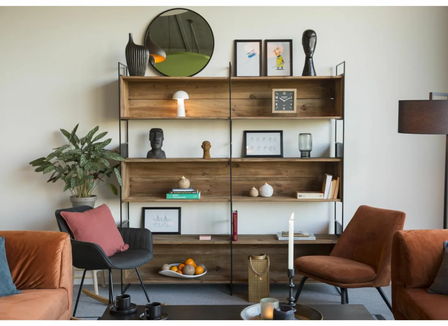 Kussenhoes Arte 60x60cm - katoen - chutney