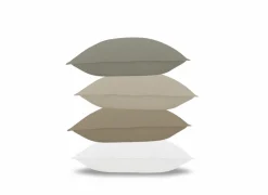 Kussensloop Cupido 65x65cm - katoen - zand - set van 2