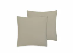 Kussensloop Cupido 65x65cm - katoen - zand - set van 2