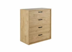 Ladekast Clara 90x45x101cm - melamine - golden oak