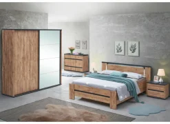 Ladekast Elsa 110x40x76cm - decor - industrial oak/zwart