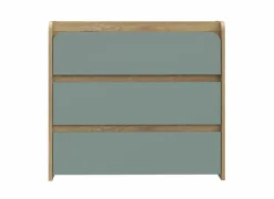 Ladekast Hoa 105x41x94cm - decor - mauvella eik & groen