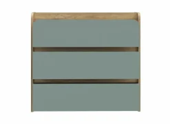 Ladekast Hoa 105x41x94cm - decor - mauvella eik & groen