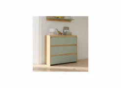 Ladekast Hoa 105x41x94cm - decor - mauvella eik & groen