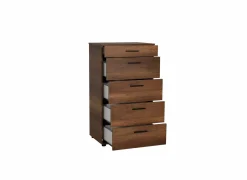 Ladekast Komodo 60x44x108cm - melamine - walnoot