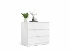 Ladekast Naia 77x50x71cm - MDF - wit hoogglans