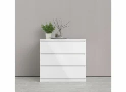 Ladekast Naia 77x50x71cm - MDF - wit hoogglans