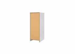 Ladekast Naia 41x50x111cm - melamine - wit hoogglans